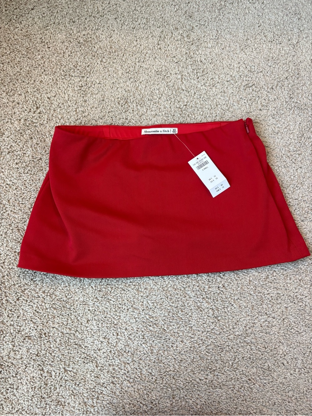 Abercrombie & Fitch Vibrant Red Mini Skirt